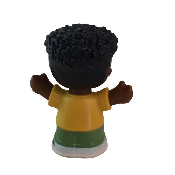 Fisher Price Little People Boy Figures Stripe Shirt African American Dino Shirt - Picture 4 of 9